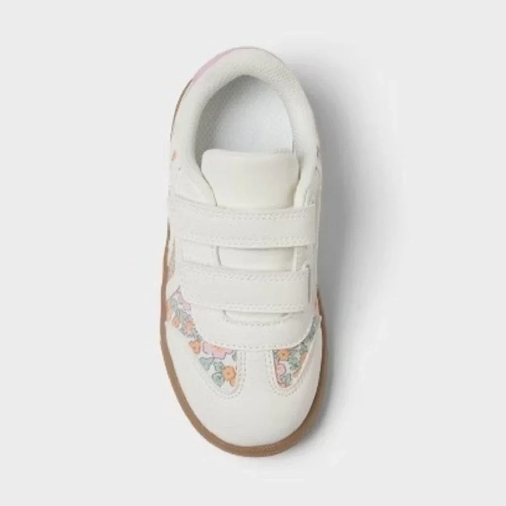 Toddler Girl Dakota Floral Sneakers by Cat & Jack White Size 10 New With Tags